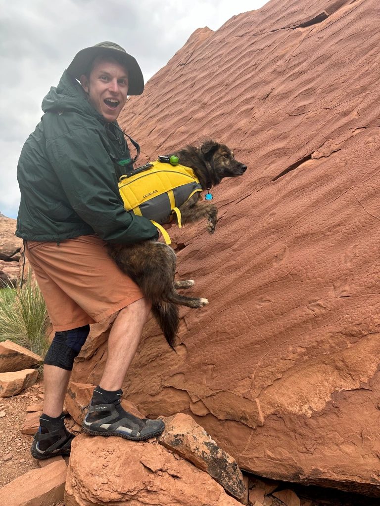 Ari, Gwynnie and dino tracks